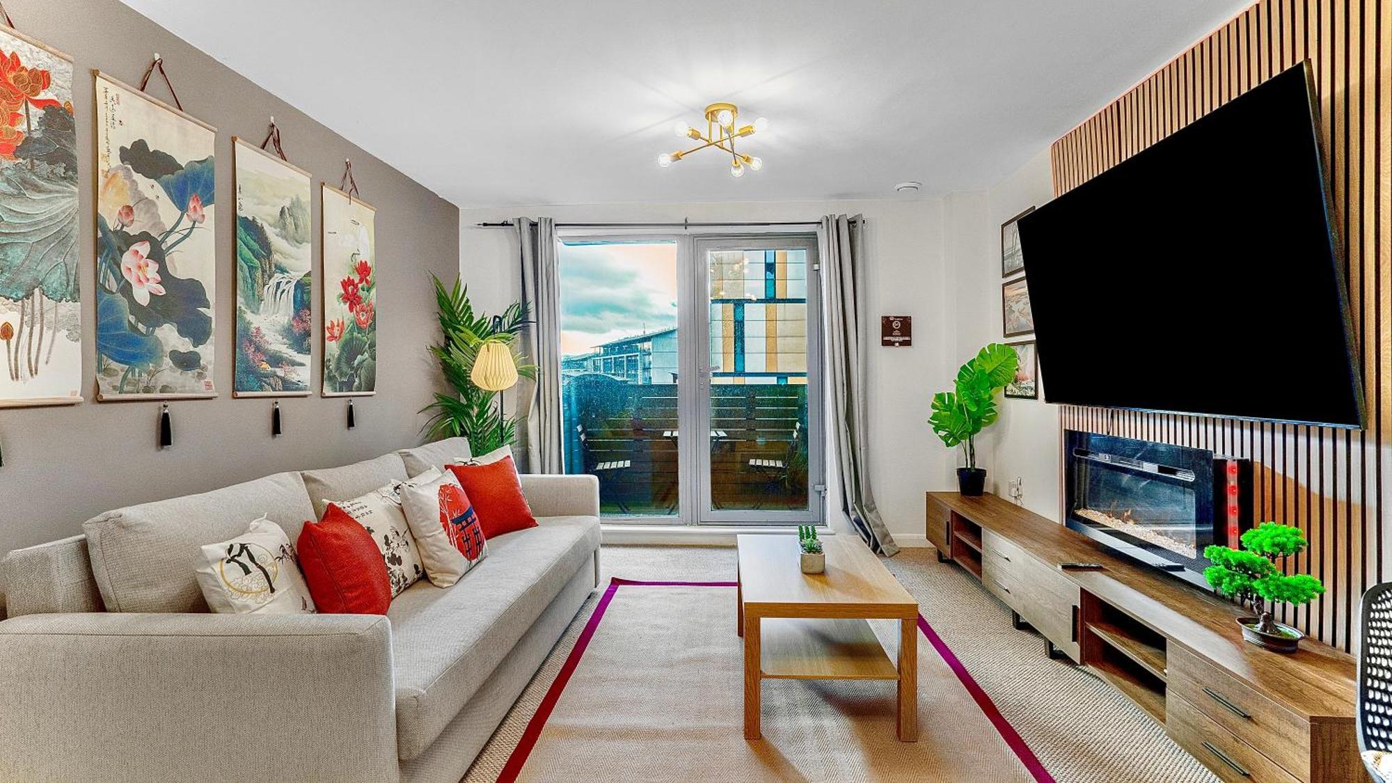 Japanese Suite 2Bed 2Bath, Free Park, Netfix, 75 Inch Tv, Games - City Centre- Maihom Бирмингем Экстерьер фото